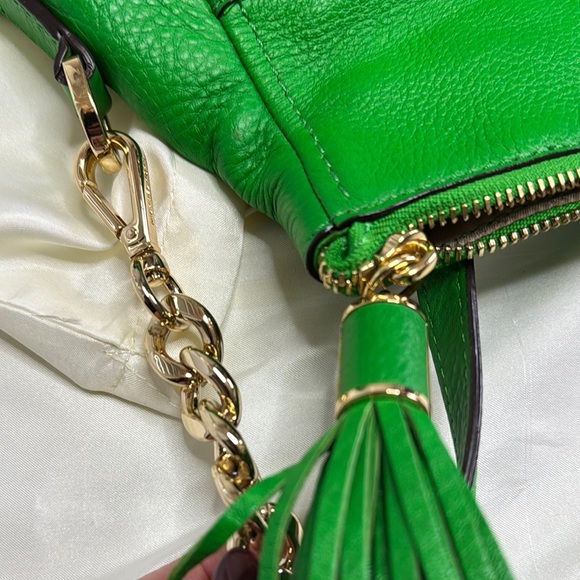 Michael Kors Green Satchel with Gold Accents - Picture 6 of 9